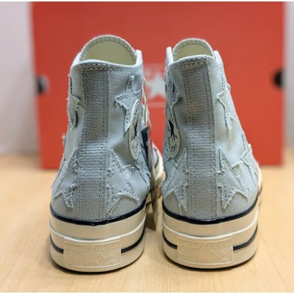 Converse Chuck 70 Archive Stars Rainwashed Grey Unisex High Top Sneakers NIB - Picture 7 of 14
